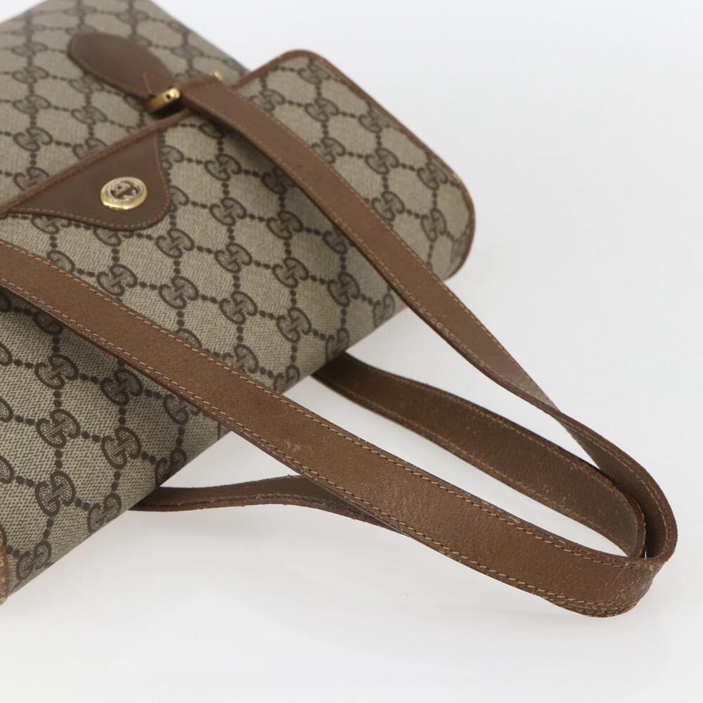 GUCCI GG Supreme Hand Bag PVC Beige Gold 116 02 080 Auth 158457 - Picture 7 of 16